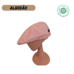 Boina /boné à portuguesa risca vermelha