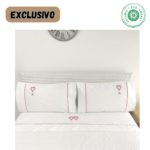 Jogo lençóis corações - algodão, ultra confortáveis