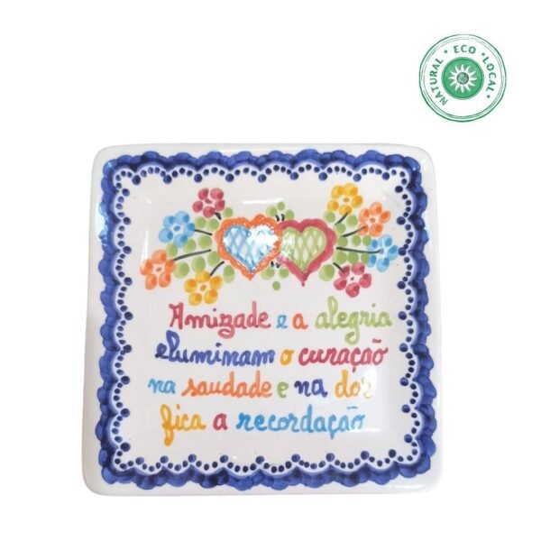 Prato em cerâmica Lenços dos Namorados