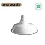 Candeeiro em esmalte stracciatella