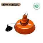 Candeeiro de esmalte tangerina