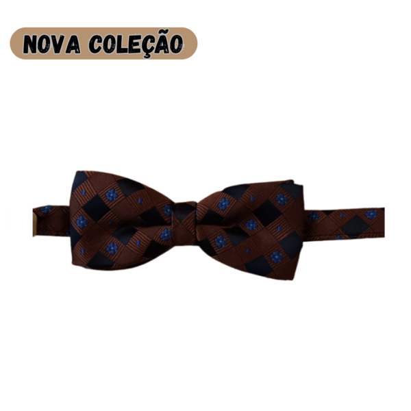 Laço bordô fantasia azul