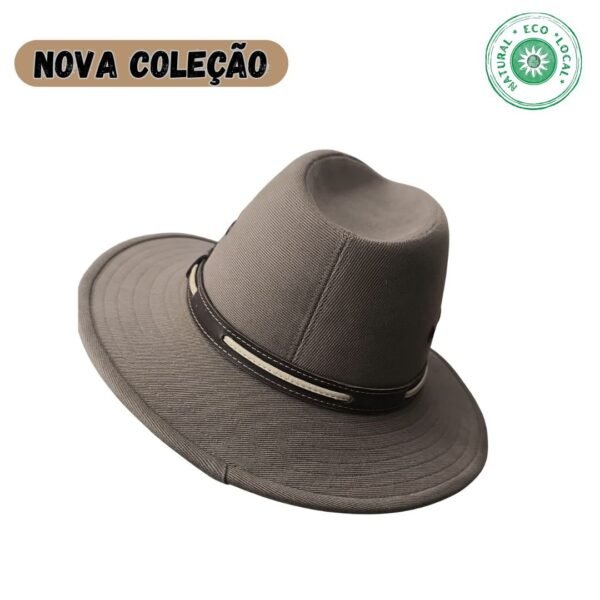 Chapéu de Cortiça e Algodão Preto