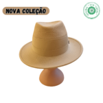 Chapéu de cortiça e algodão com rede bege