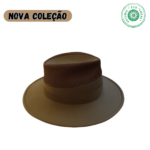 Chapéu de cortiça e algodão com rede verde