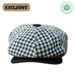Boina / Boné 8 gomos - peaky blinders Preto e Branco