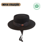 Chapéu modelo Portuguesa  pêlo de coelho Azul Marinho