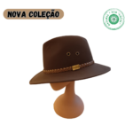 Chapéu de Cortiça e Algodão Castanho