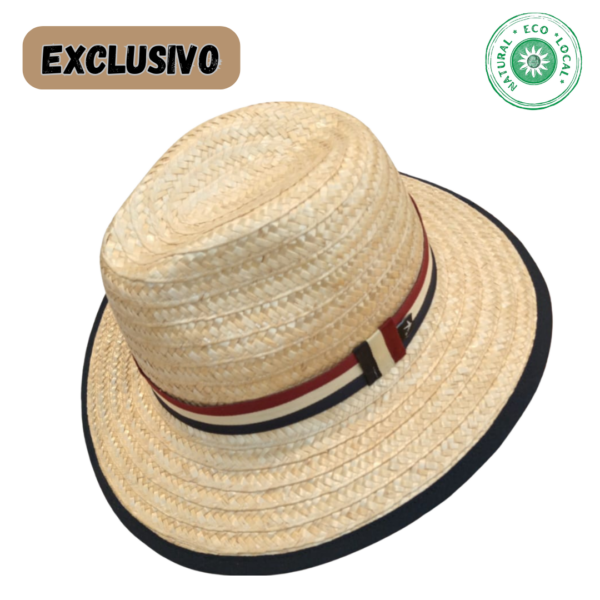 Chapéu de palha de centeio com aba média