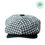 Boina / Boné 8 gomos - peaky blinders Preto e Branco
