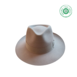 Chapéu modelo Fedora Feltro de pêlo de coelho Cinza Claro