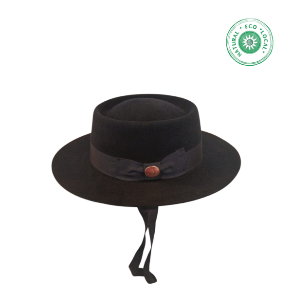 Chapéu modelo Portuguesa  pêlo de coelho Azul Marinho